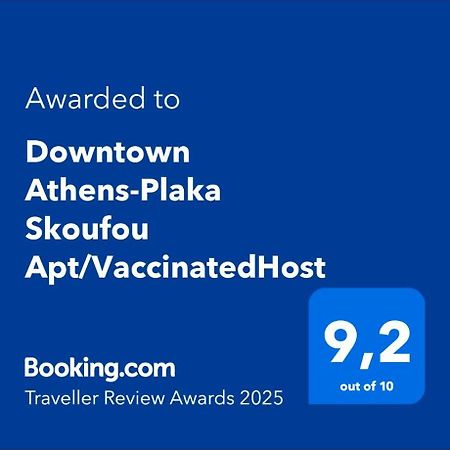 Downtown Athens-Plaka Skoufou Apt/Vaccinatedhost Exteriör bild
